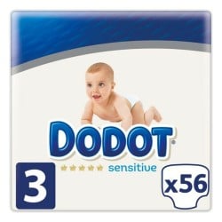 Couches jetables Sensitive Dodot Dodot Sensitive (56 uds)