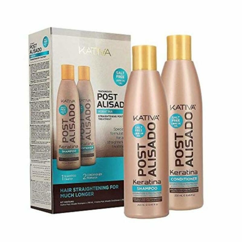 Shampooing et après-shampooing Keratin Kit Kativa Post Alisado (2 uds)