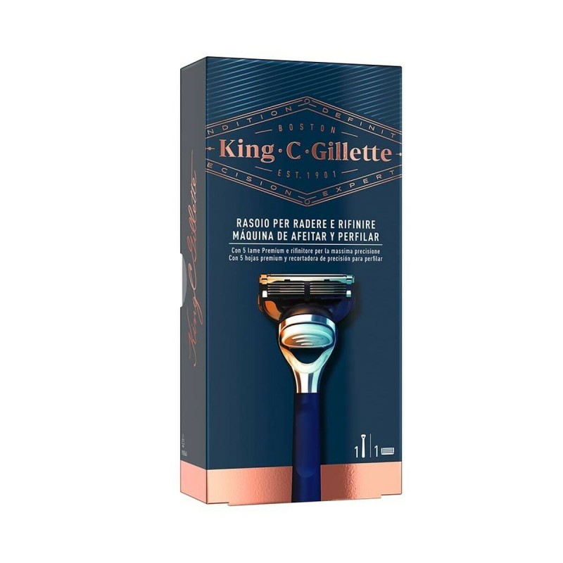 Nassrasierer King C Gillette Gillette King Blau