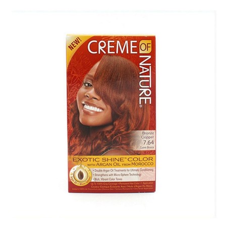 Permanent Dye Argan Color Creme Of Nature Bronze Copper 7.64