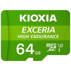 Mikro SD Speicherkarte mit Adapter Kioxia Exceria High Endurance Klasse 10 UHS-I U3 grün