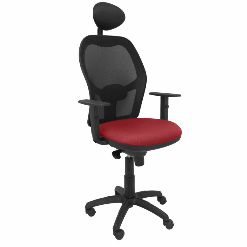 Office Chair with Headrest Jorquera P&C ALI933C Red Maroon