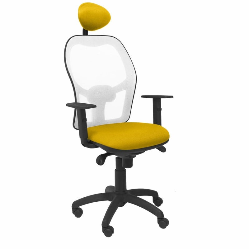 Office Chair with Headrest Jorquera  P&C ALI100C Yellow