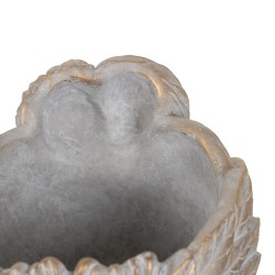 Cache-pot Gris Ciment Visage 22 x 17 x 24 cm