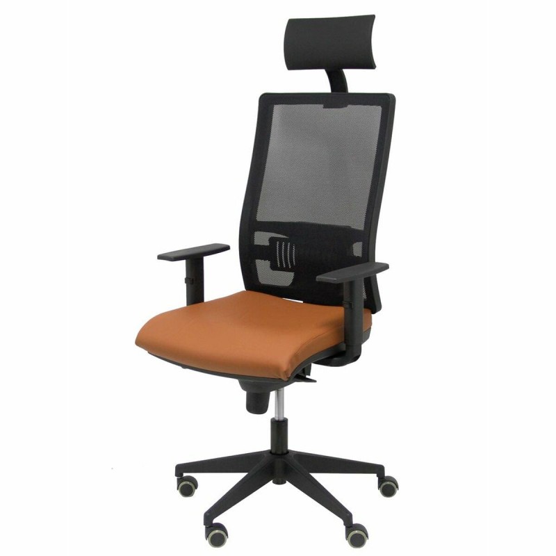 Office Chair with Headrest Horna P&C Brown