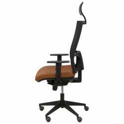 Office Chair with Headrest Horna P&C Brown