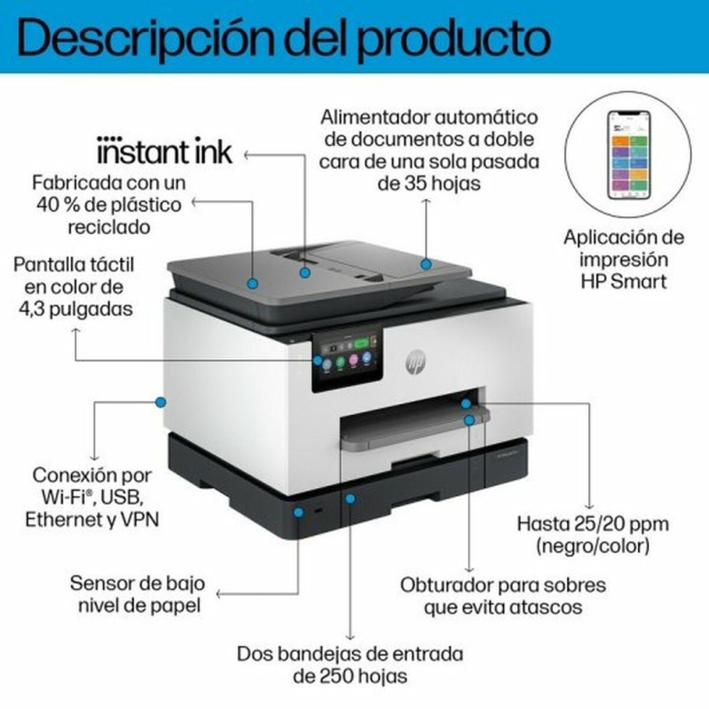Imprimante Multifonction HP OfficeJet Pro 9132e