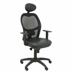 Chaise de Bureau avec Appui-tête Jorquera similpiel P&C SNSPNEC Noir