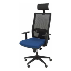 Chaise de Bureau avec Appui-tête Horna  P&C BALI200 Blue marine