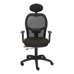 Chaise de Bureau avec Appui-tête Jorquera  P&C I840CTK Noir