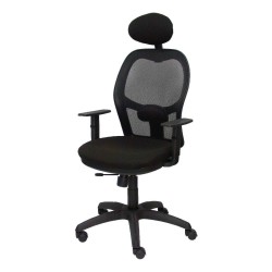 Chaise de Bureau avec Appui-tête Jorquera  P&C I840CTK Noir