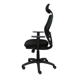 Chaise de Bureau avec Appui-tête Jorquera  P&C I840CTK Noir