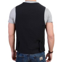 Costume National Elegante Schwarze Wollmischung Casual Weste