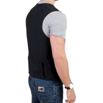 Costume National Elegante Schwarze Wollmischung Casual Weste