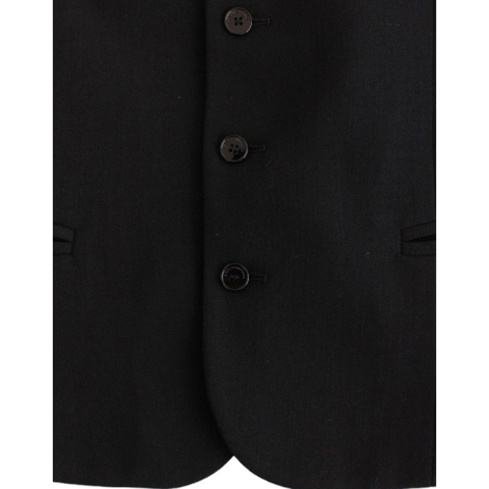 Costume National Elegante Schwarze Wollmischung Casual Weste