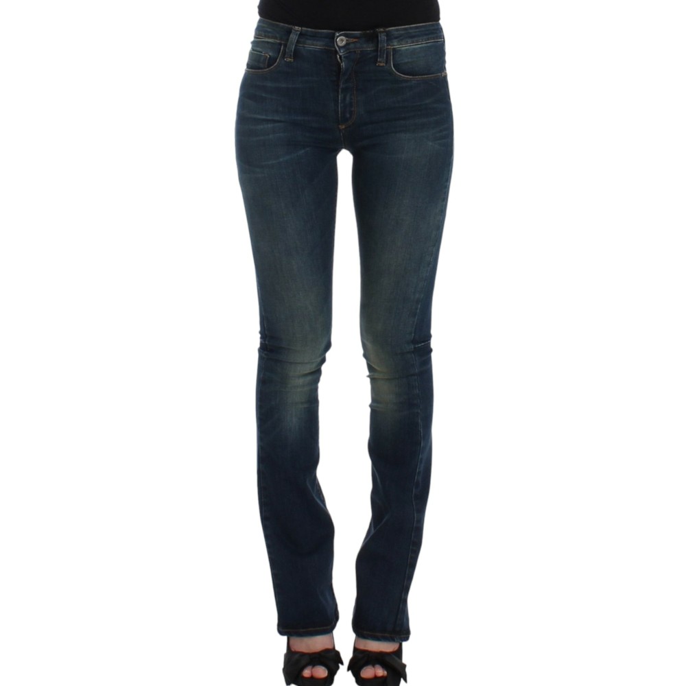 Costume National Schicke blaue Designer Jeans mit geradem Bein