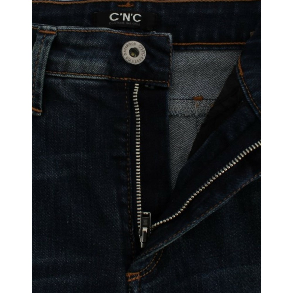 Costume National Schicke blaue Designer Jeans mit geradem Bein