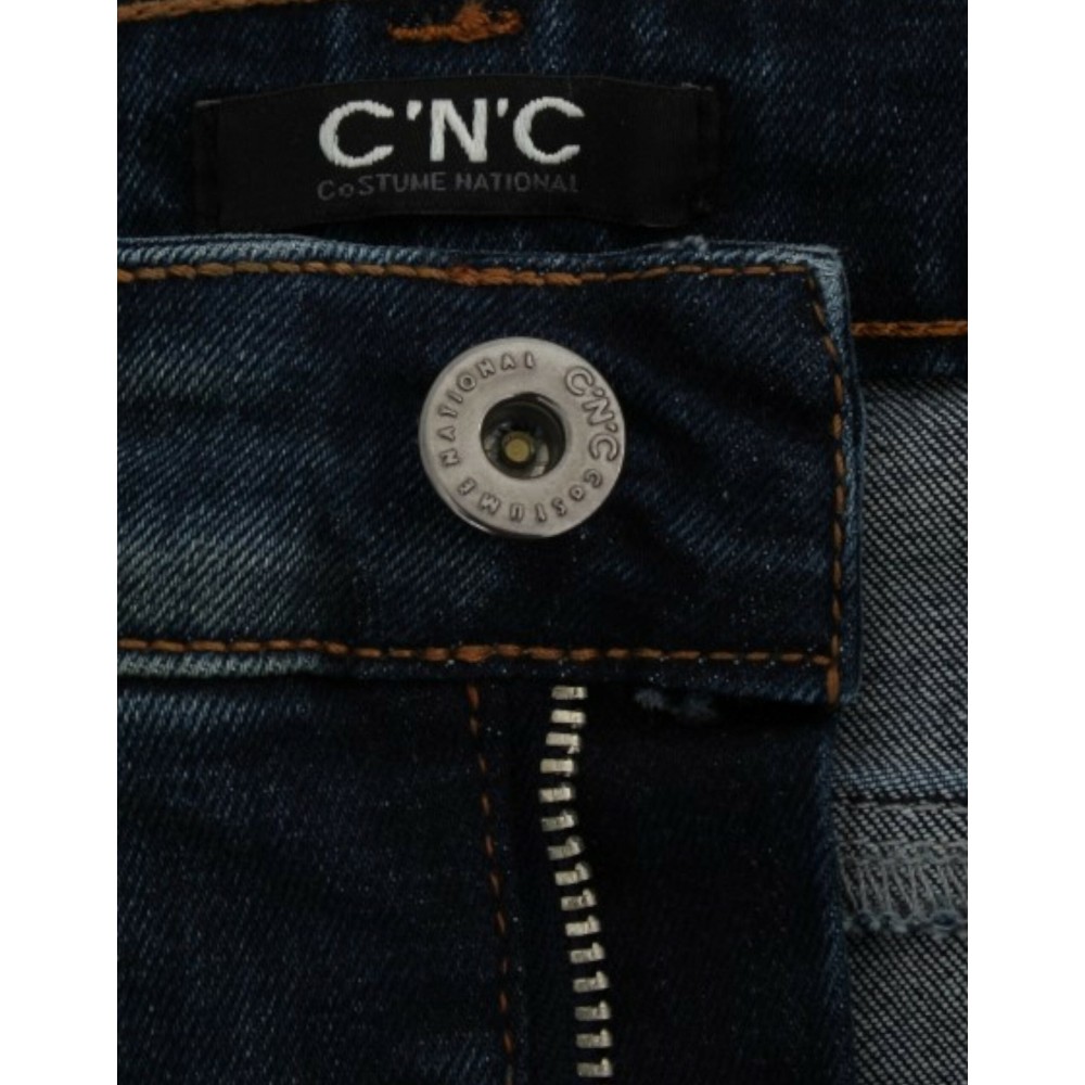 Costume National Schicke blaue Designer Jeans mit geradem Bein