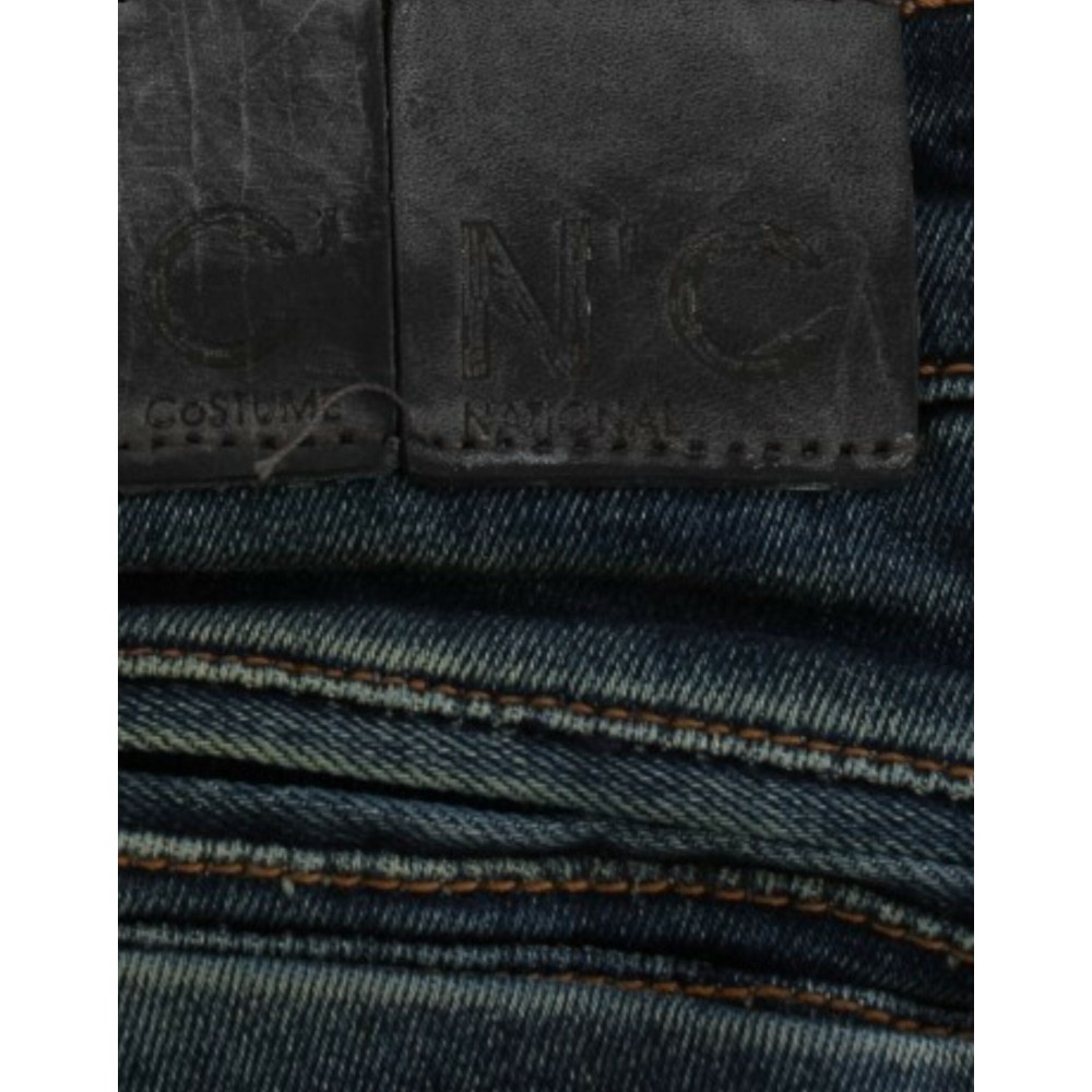 Costume National Schicke blaue Designer Jeans mit geradem Bein