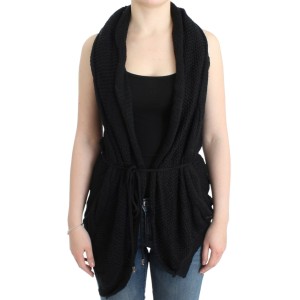 Costume National Schicke ärmellose Strickweste Cardigan