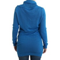 Costume National Schicker blauer Strickpullover mit Rundhalsausschnitt
