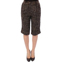 Dolce & Gabbana Elegante Multicolor Shorts aus Wollmischung