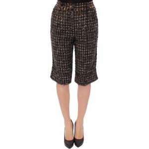 Dolce & Gabbana Elegante Multicolor Shorts aus Wollmischung
