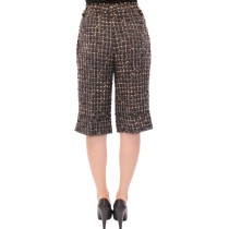 Dolce & Gabbana Elegante Multicolor Shorts aus Wollmischung