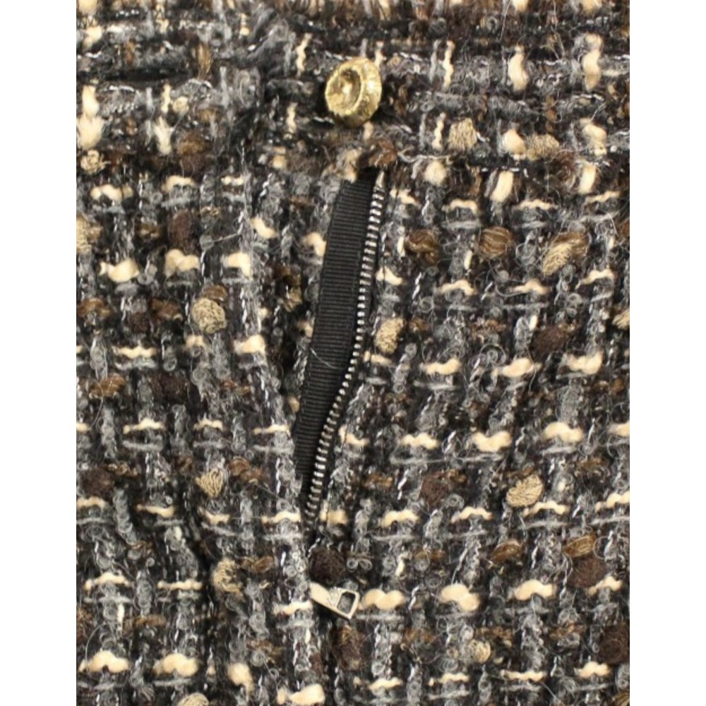 Dolce & Gabbana Elegante Multicolor Shorts aus Wollmischung