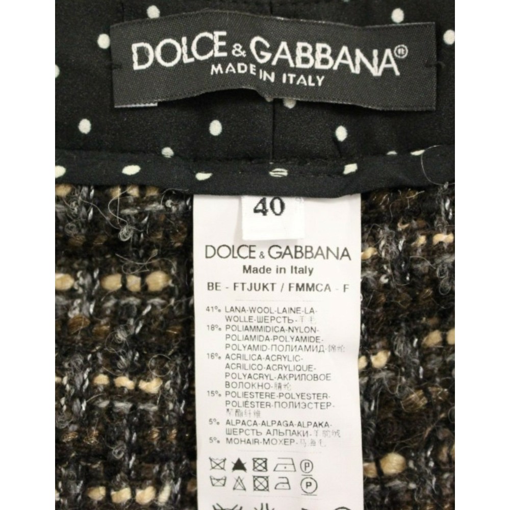 Dolce & Gabbana Elegante Multicolor Shorts aus Wollmischung