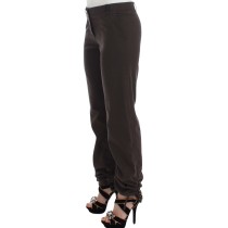 Ermanno Scervino Schicke braune Baumwoll-Kleid-Hose