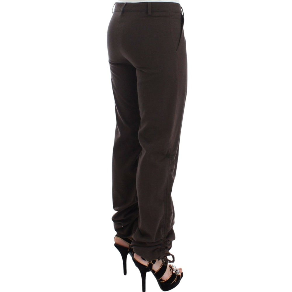 Ermanno Scervino Schicke braune Baumwoll-Kleid-Hose