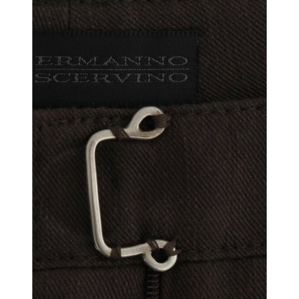 Ermanno Scervino Schicke braune Baumwoll-Kleid-Hose