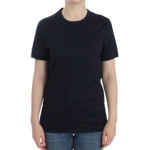 Ermanno Scervino Eleganter blauer Baumwollpullover