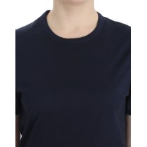 Ermanno Scervino Eleganter blauer Baumwollpullover