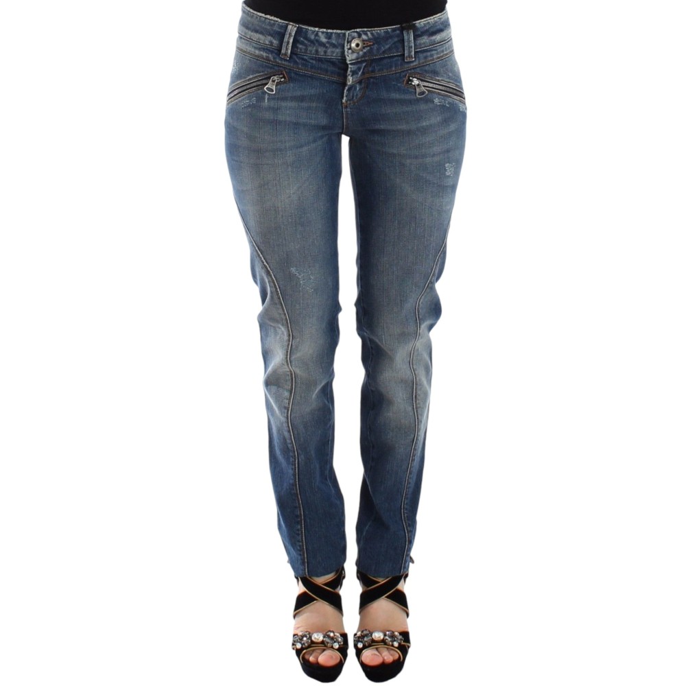 Ermanno Scervino Schicke Slim-Fit-Jeans aus blauem Denim