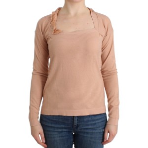Ermanno Scervino Schicker gestreifter Pullover aus Wollmischung in Orange