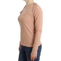 Ermanno Scervino Schicker gestreifter Pullover aus Wollmischung in Orange