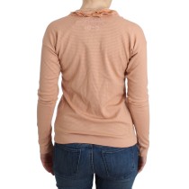 Ermanno Scervino Schicker gestreifter Pullover aus Wollmischung in Orange