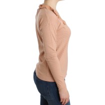 Ermanno Scervino Schicker gestreifter Pullover aus Wollmischung in Orange