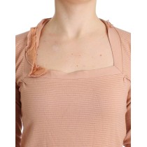 Ermanno Scervino Schicker gestreifter Pullover aus Wollmischung in Orange