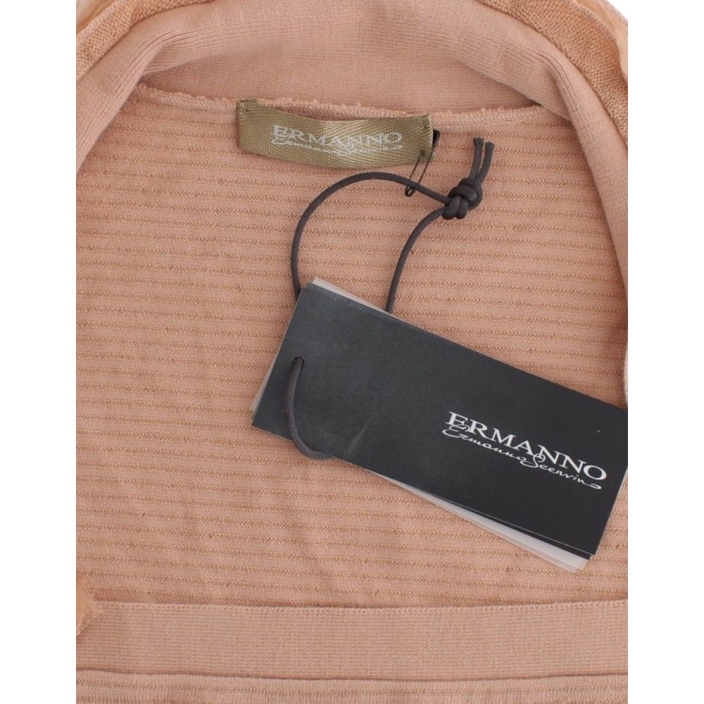 Ermanno Scervino Schicker gestreifter Pullover aus Wollmischung in Orange