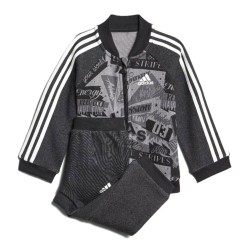 Survêtement pour Bébé Adidas I BBALL JOG FT Gris