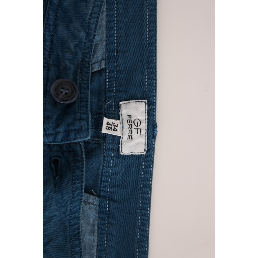 GF Ferre Elegante gerade geschnittene Chinos aus Baumwolle