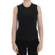 Dolce & Gabbana Elegante schwarze ärmellose Pulloverweste