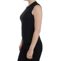 Dolce & Gabbana Elegante schwarze ärmellose Pulloverweste