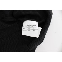 Dolce & Gabbana Elegante schwarze ärmellose Pulloverweste