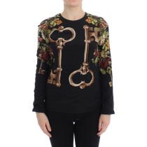 Dolce & Gabbana Elegante Seidenbluse mit mittelalterlichem Druck
