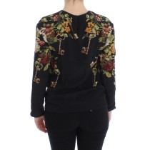Dolce & Gabbana Elegante Seidenbluse mit mittelalterlichem Druck