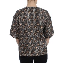 Dolce & Gabbana Enchanted Sicily Seidenbluse mit mittelalterlichem Schlüsseldruck